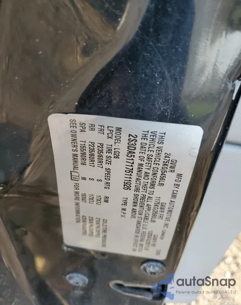 2007 Suzuki Xl7 Luxury из США, поврежденный, VIN 2S3DA517176111926